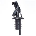 345-00 Plastic Pourer with Flip Cap, Black